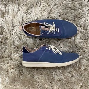 Medium blue TOMS shoes
